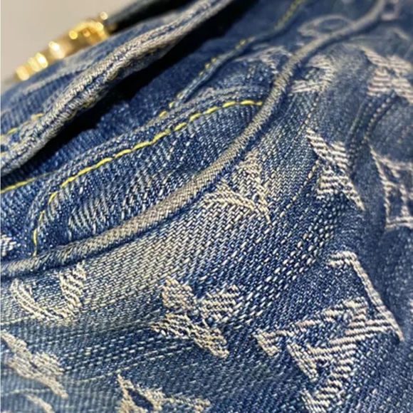 Louis Vuitton Monogram Denim Camera Bag Shoulder Bag Blue - Picture 10 of 10